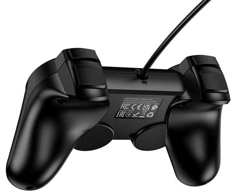 HOCO GA3 Wired USB Game Controller for PC – Dual Analogue Gamepad with Vibration