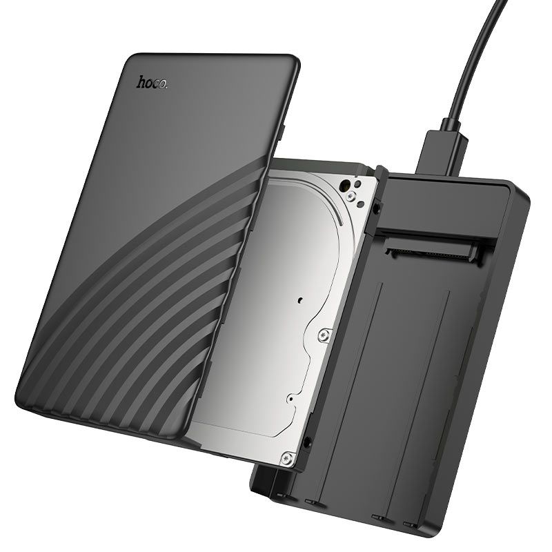 Hoco HB46 2.5-Inch USB 3.0 External Hard Drive Enclosure | SATA HDD/SSD to USB Micro-B Hard Disk Case