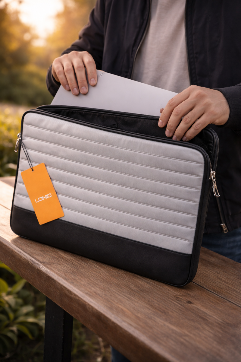 LDNIO B02-2 14-Inch Padded Laptop Sleeve Case with Zip - Scratch Resistant