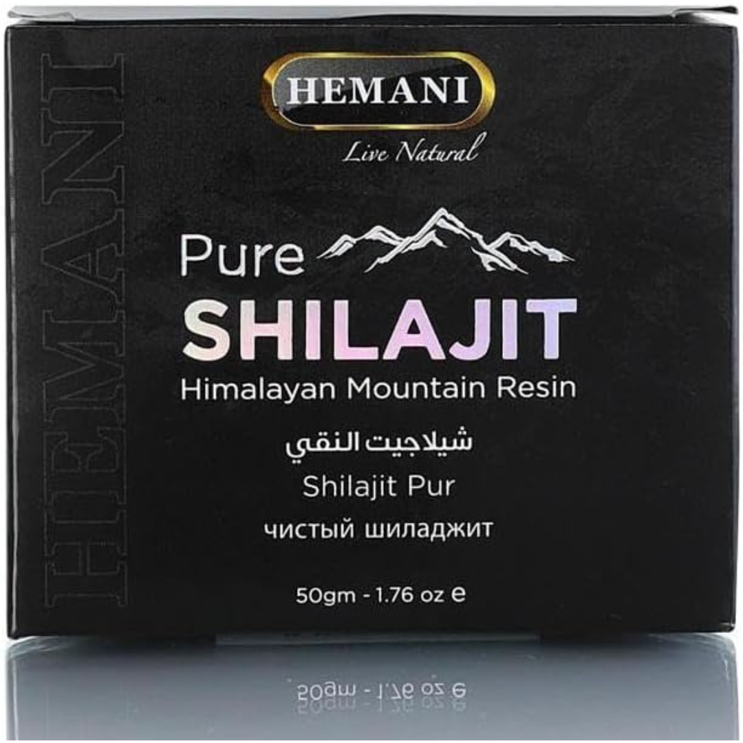 Hemani Pure Himalayan Shilajit Resin 50g (Pack of 3) - Natural Mineral Resin with Fulvic Acid | Premium Himalayan Supplement