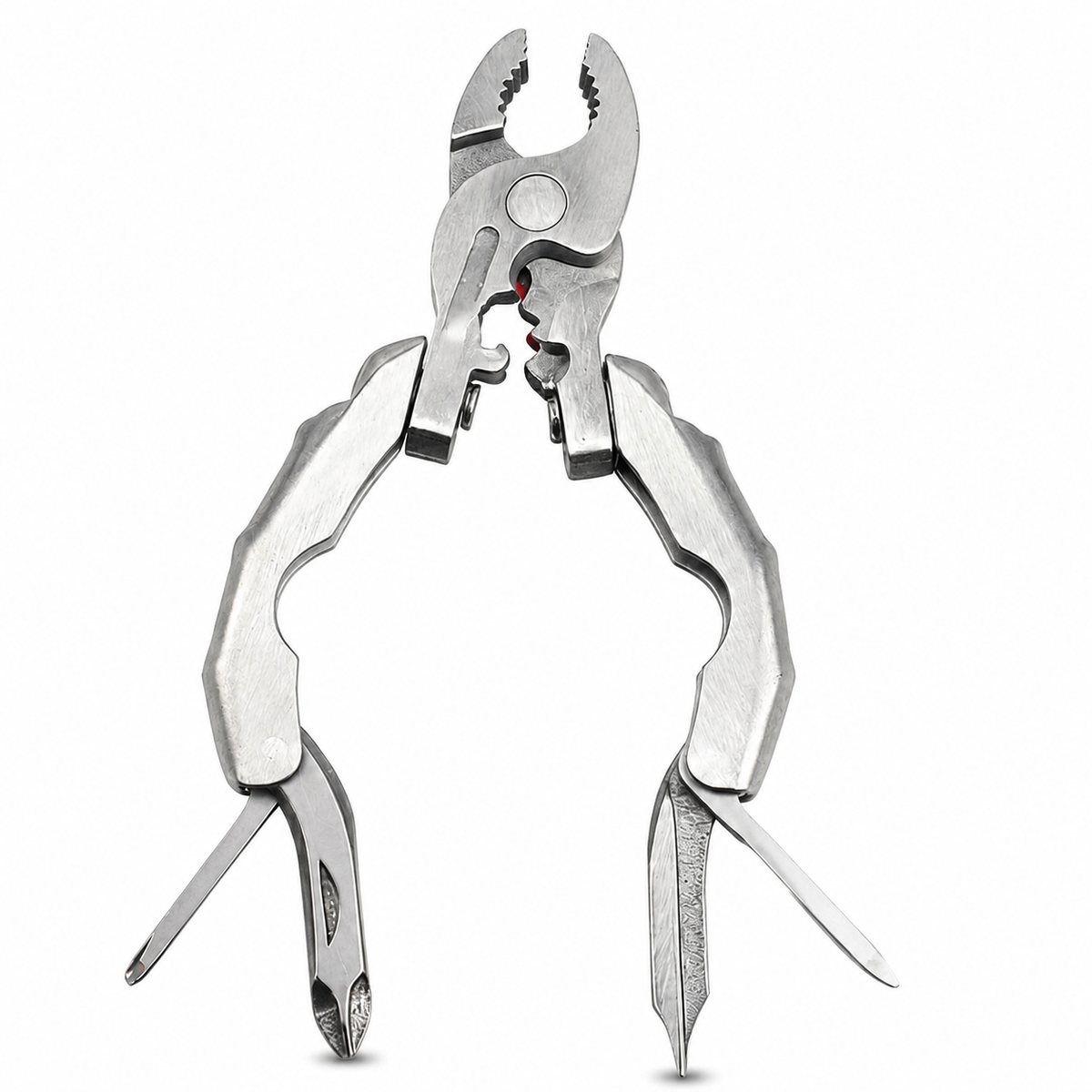 9-in-1 Stainless Steel Mini Multitool Keychain Pliers – Folding Pocket Tool