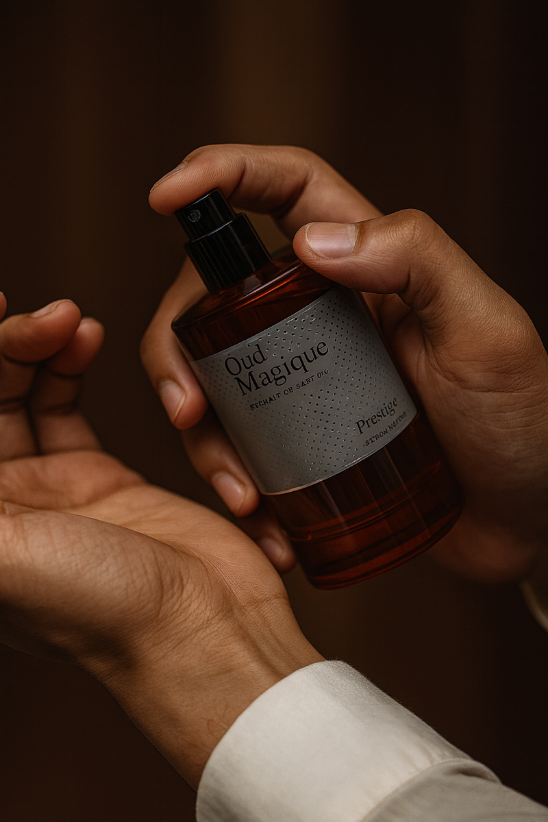 Prestige Oud Magique Extrait de Parfum 100ml | Unisex Warm Vanilla & Woody Luxury Perfume
