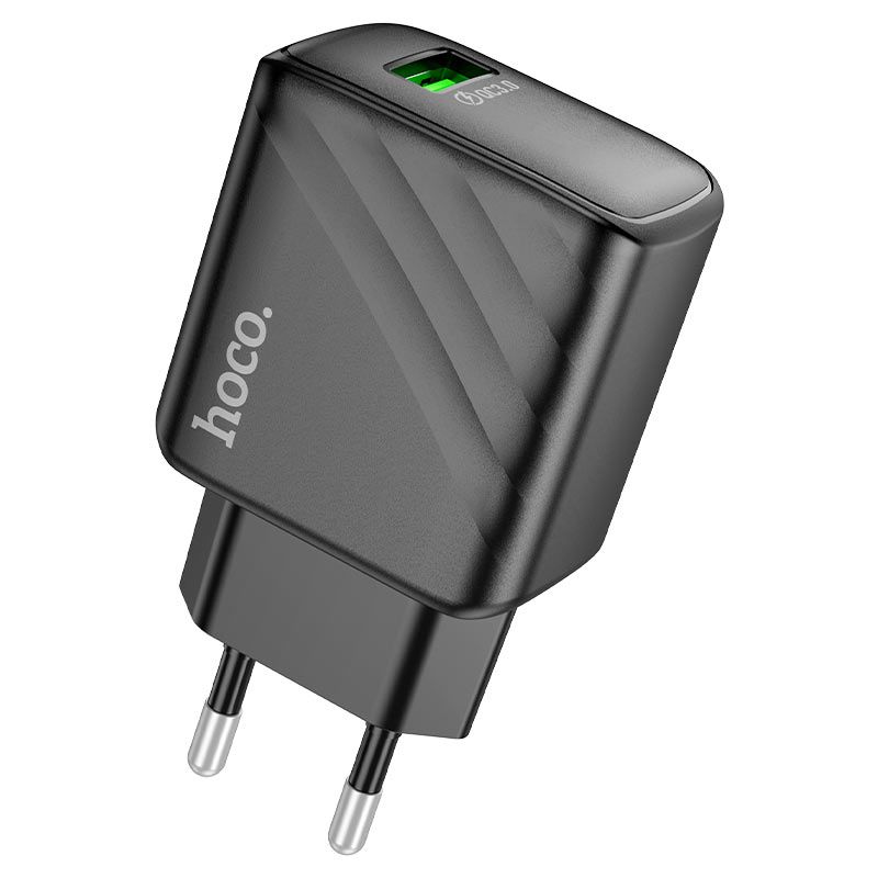 HOCO CS21A 18W QC3.0 USB-A Fast Wall Charger | Single Port Quick Charge 3.0 EU Power Adapter