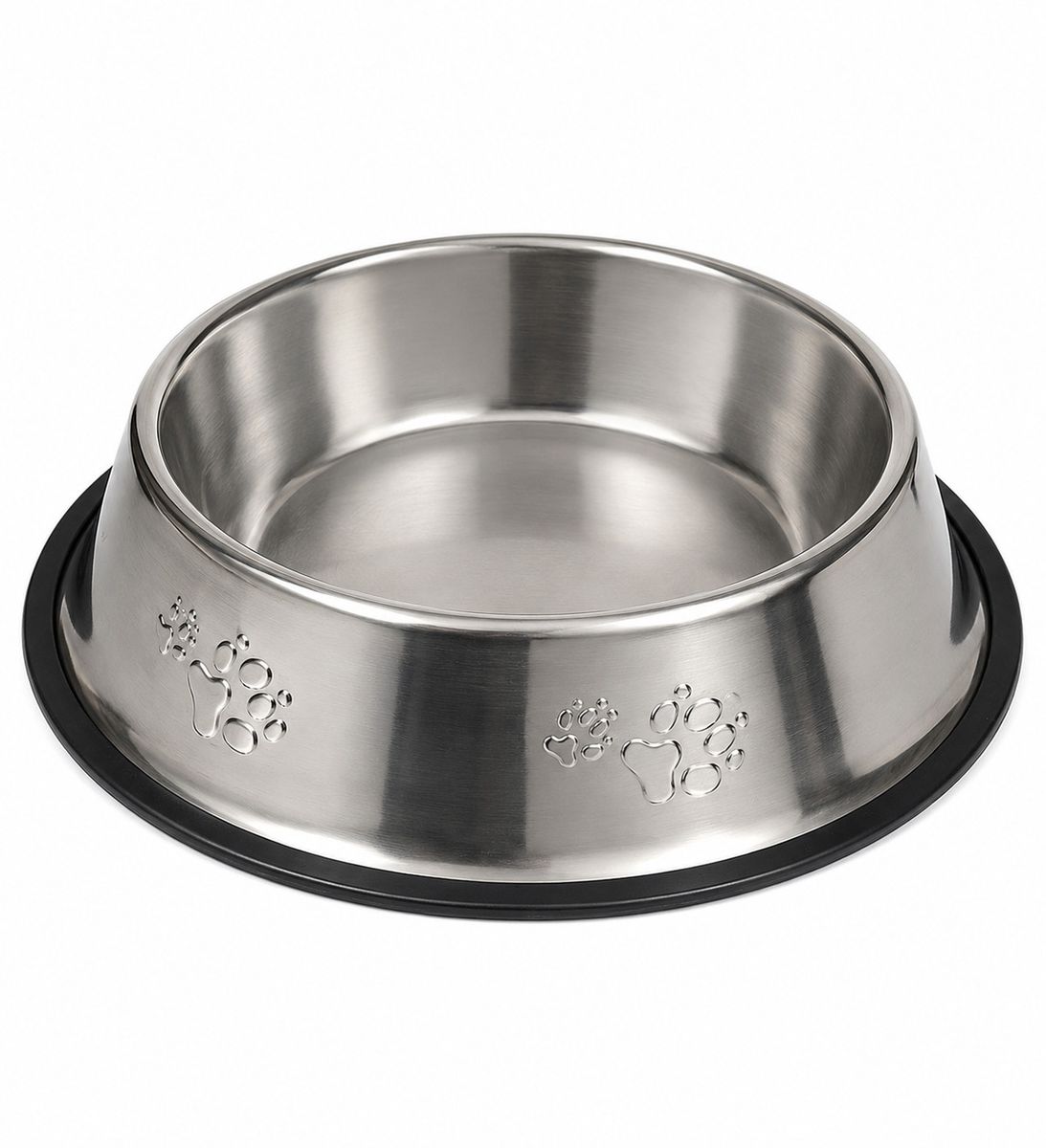Premium Stainless Steel Dog Feeding Bowl 33cm with Non-Slip Base – Pet Food & Water Bowl