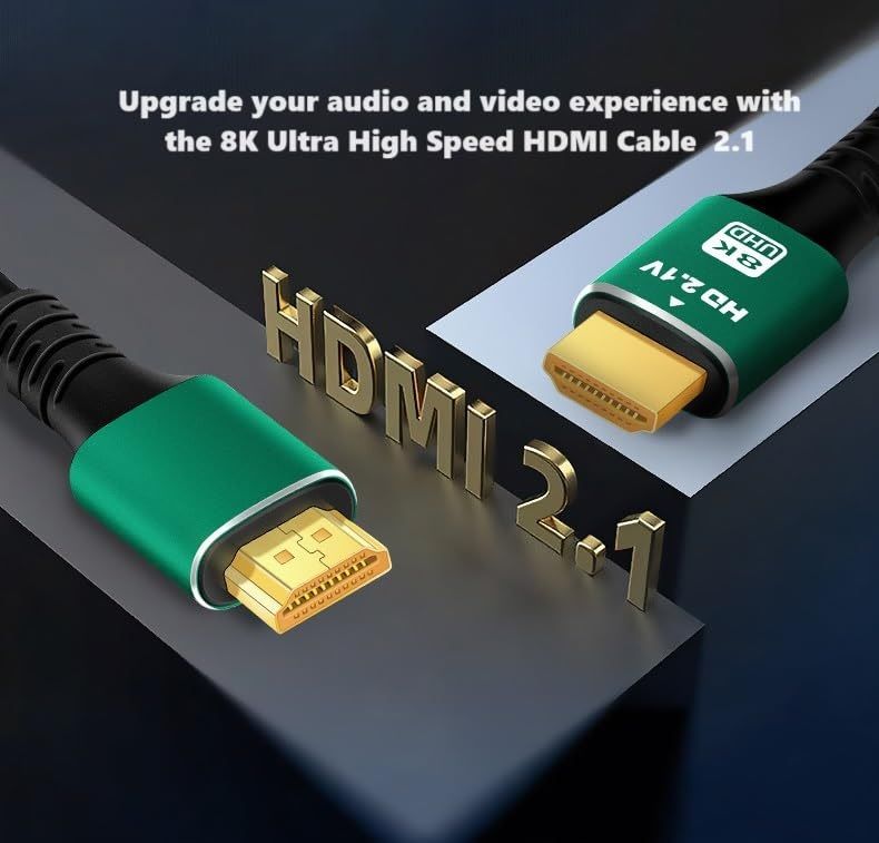 HDMI 2.1 8K Ultra High Speed Cable 3 Meter | 8K@60Hz, 4K@120Hz HDR eARC Premium HDMI Male to Male Cable